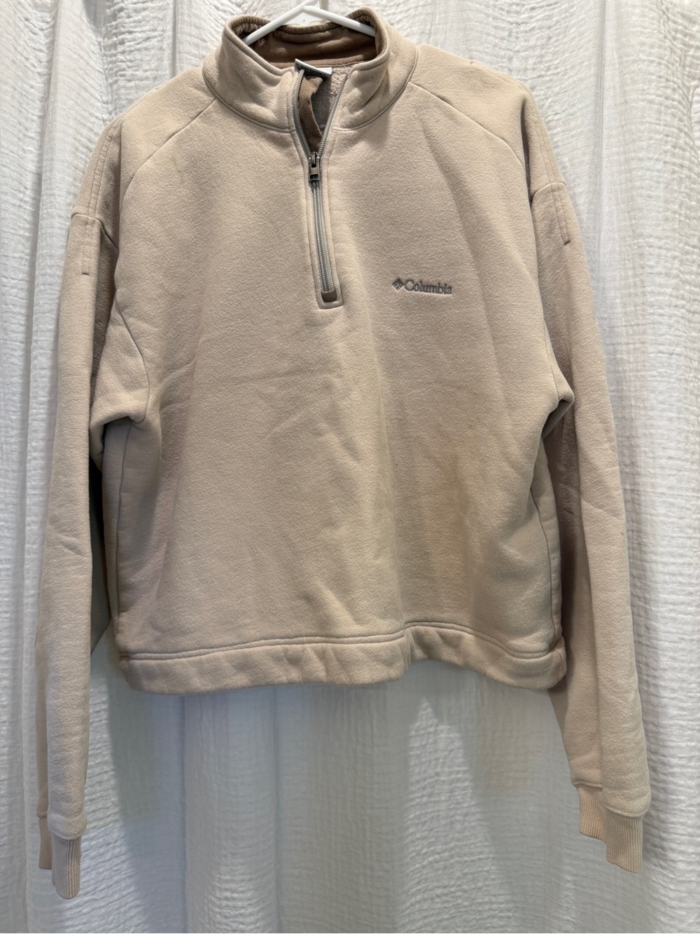 Columbia Men's Half-Zip Fleece Pullover - Beige